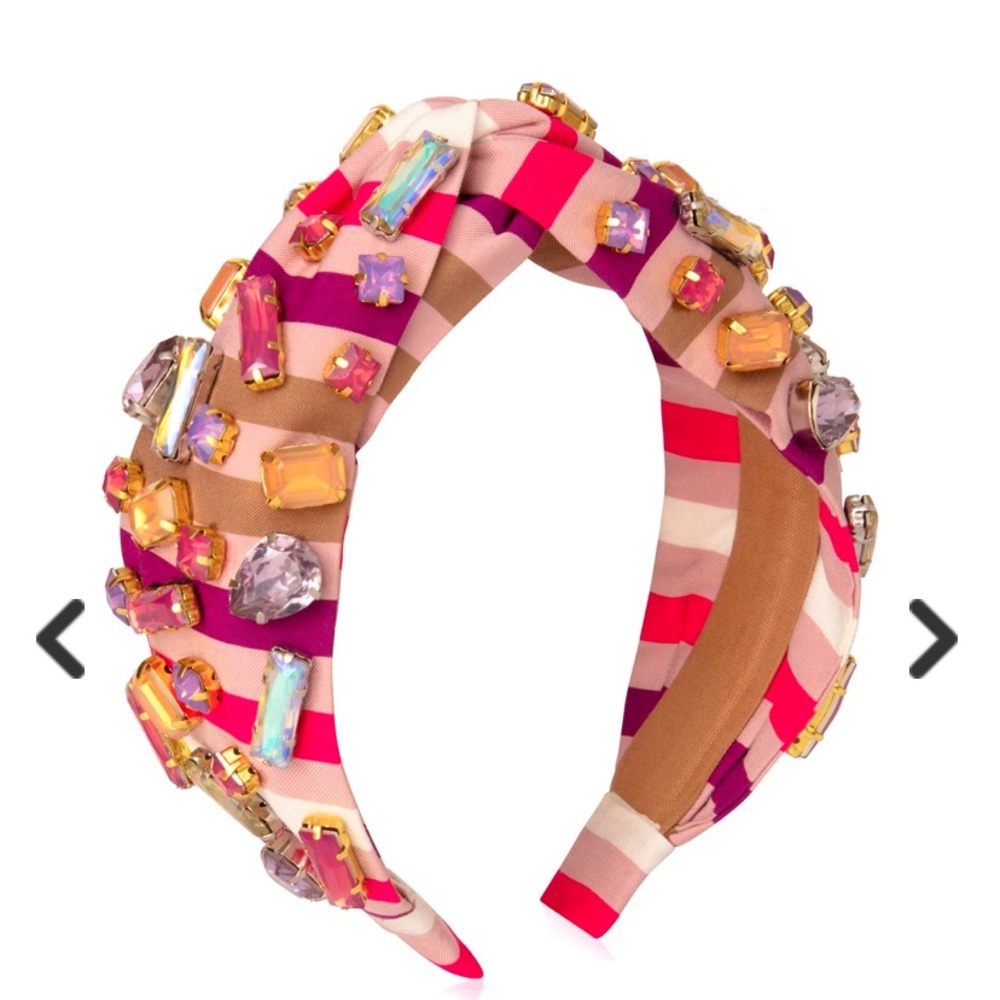 Autumn Adeigbo pink multi beaded headband